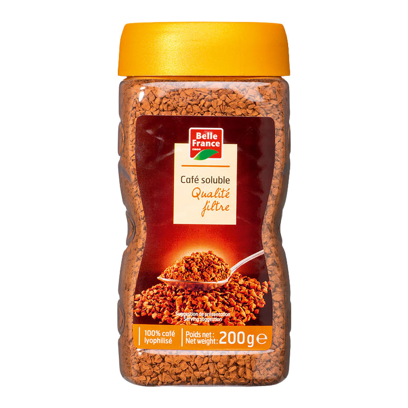 Café Soluble Qualité Filtre (Jaune) 200g x 6 – Grand Format au Goût Café Filtre Intense