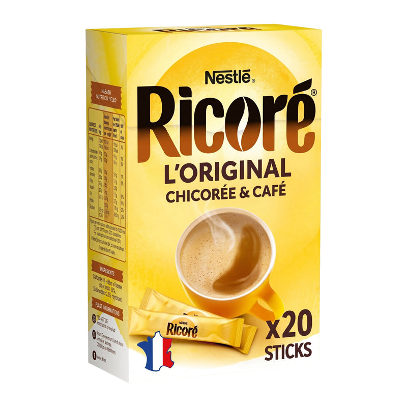 Ricoré Café Stick 60g x 20 (Carton de 12) – Café et Chicorée en Format Stick Pratique
