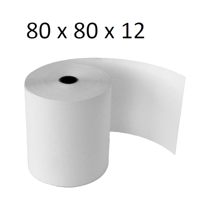 Bobine Thermique Caisse 80x80x12 mm – Rouleau Papier Thermique pour Caisse Enregistreuse