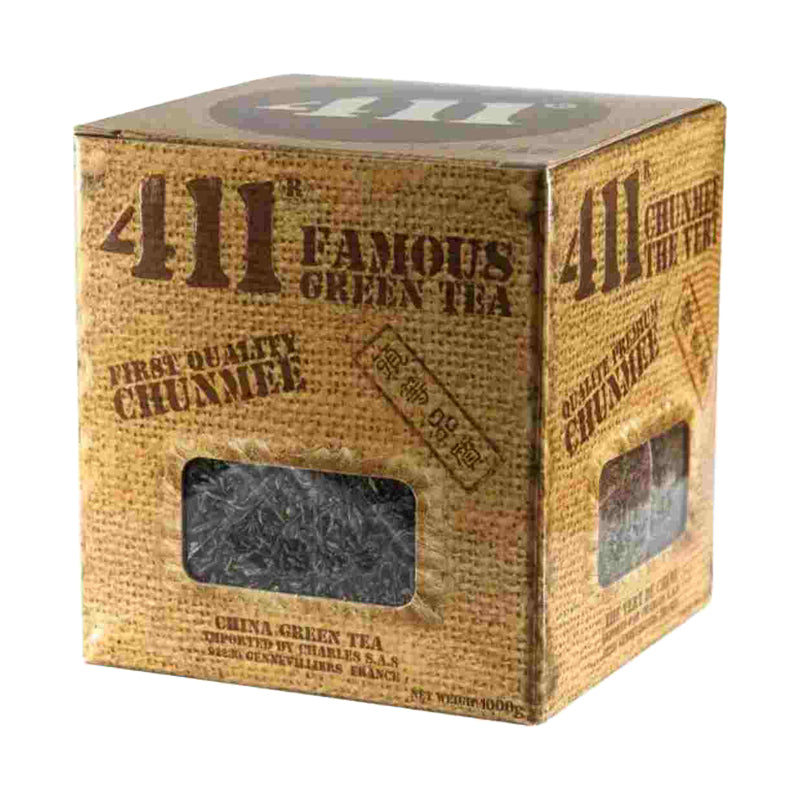 Thé 411 Chaara Chunmee 1kg (Carton de 12) – Thé Vert Chunmee de Qualité Supérieure