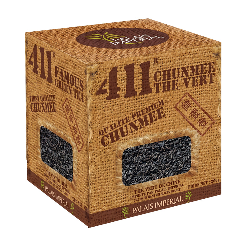 Thé 411 Chaara Chunmee 250g (Carton de 48) – Thé Vert Chunmee aux Notes Délicates
