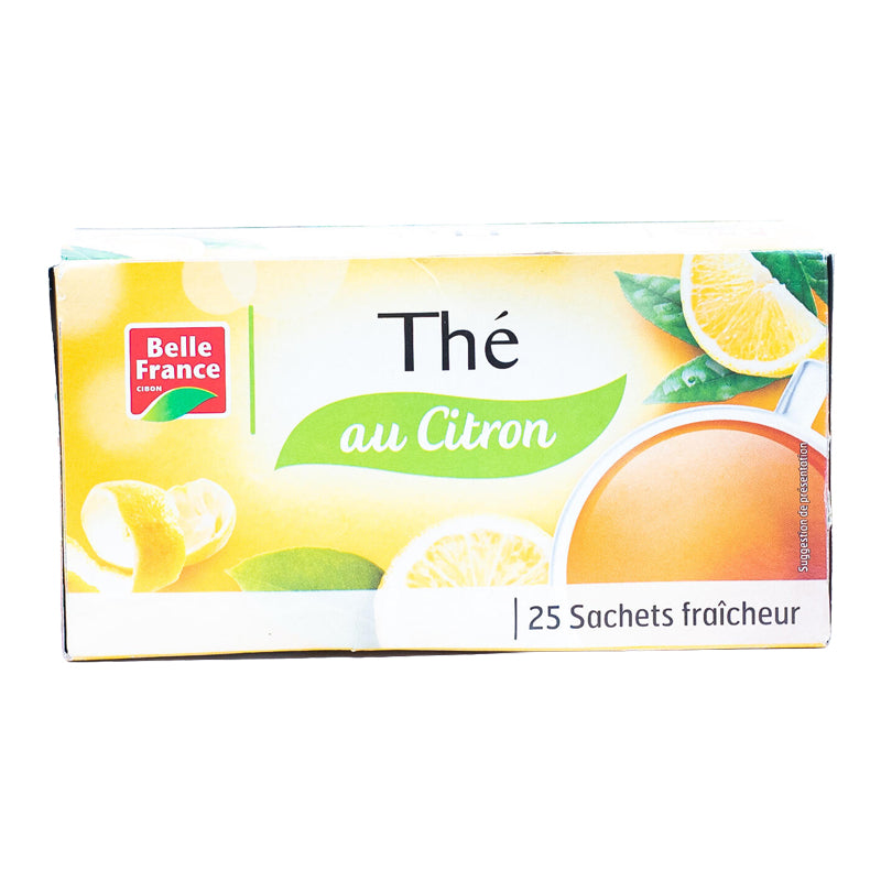 Thé Citron 25 Sachets (Lot de 10) – Infusion Citronnée Rafraîchissante et Aromatique