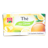 Thé Citron 25 Sachets (Lot de 10) – Infusion Citronnée Rafraîchissante et Aromatique