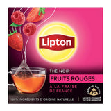 Lipton Thé Noir Rouge 12 x 34g – Thé Noir Classique au Goût Riche