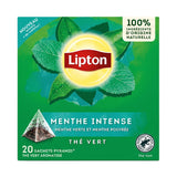 Thé Vert Menthe Lipton 12 x 32g – Thé Vert à la Menthe aux Notes Fraîches et Intenses