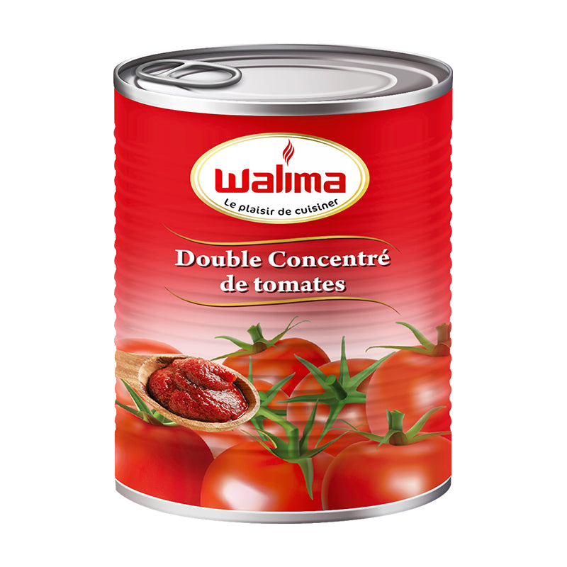 Tomate Double Concentrée Walima 800g x 12 – Grand Format au Goût Riche et Authentique