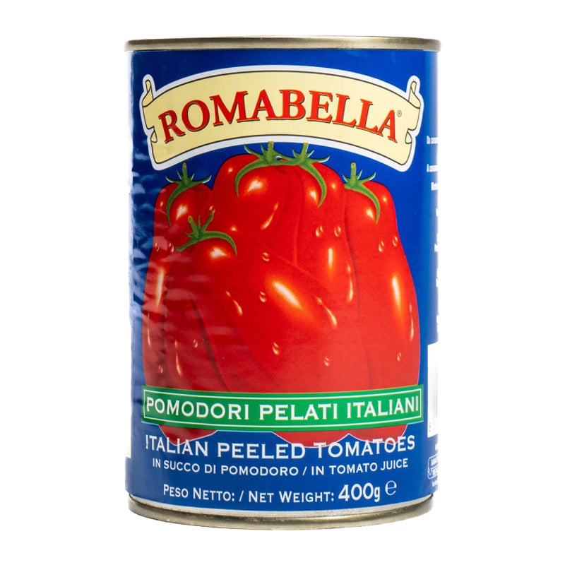 Tomates Pelées d’Italie 400g x 24 Romabella – Tomates Italiennes Authentiques et Savoureuses