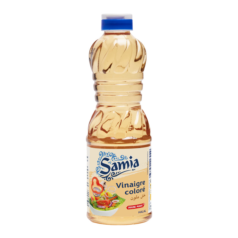 Vinaigre Coloré Halal Samia 500ml x 24 – Vinaigre Traditionnel pour Cuisine et Marinades