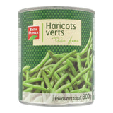 Haricots Verts Extra Fins 800g (Carton de 12) – Format Familial de Haricots Verts Tendres