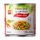 Petits Pois Extra Fins 400g x 12 – Petits Pois Tendres pour Accompagnements Variés