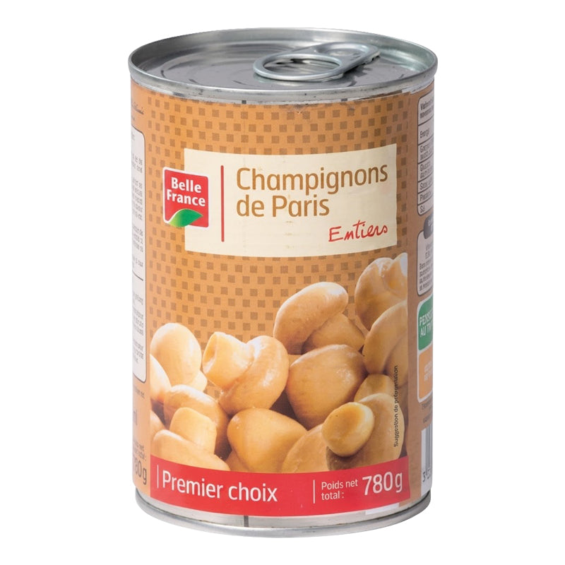 Champignons Entiers 780g x 6 – Champignons Sélectionnés pour Cuisine et Garnitures