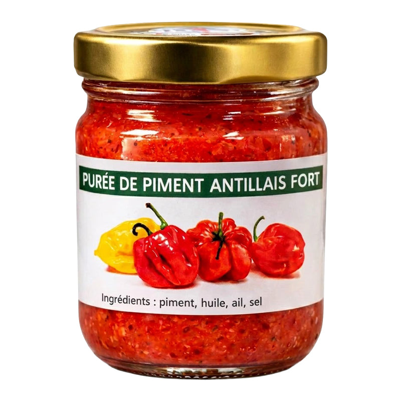 Purée de Piment Rouge Antillais 100 g Bocal Best Africa