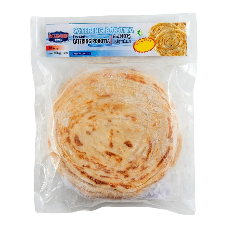 Parotta Non Cuit 20 pièces × 10 – Pain Plat Indien Surgelé