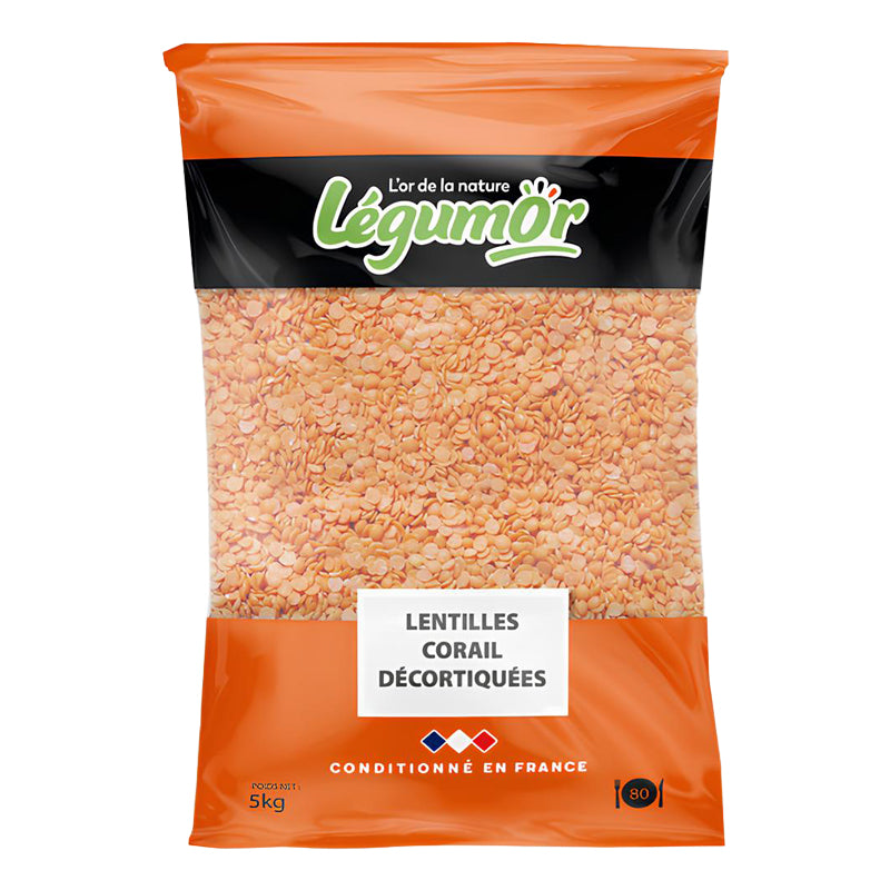 Lentille Corail Décortiquée 5 kg | Légumineuse de Qualité