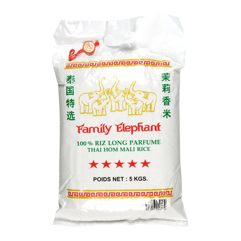 Riz Long Parfumé Family Elephant 5 kg | Riz Thaïlandais