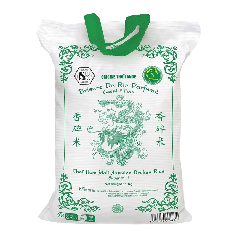 Brisure de Riz Cassé 2 Fois 1 kg | Riz de Thaïlande