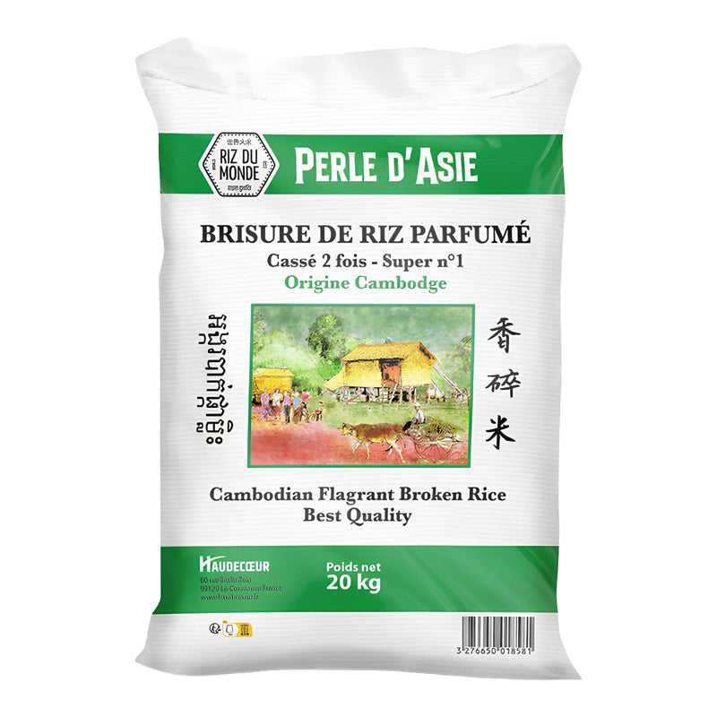 Brisure de Riz Cassé 2 Fois 20 kg | Riz du Cambodge