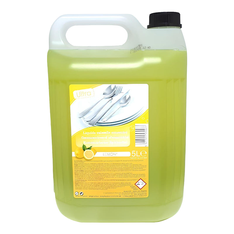 Liquide Vaisselle Concentré Citron 5 L | Nettoyant Vaisselle Professionnel