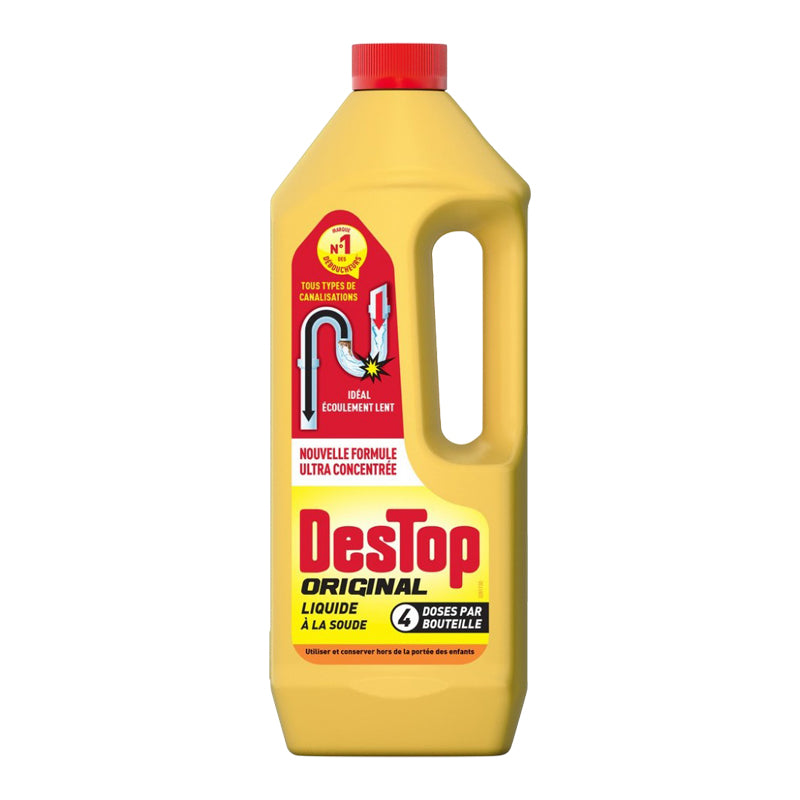 Destop Déboucheur Flacon 950 ml | Nettoyant Canalisations