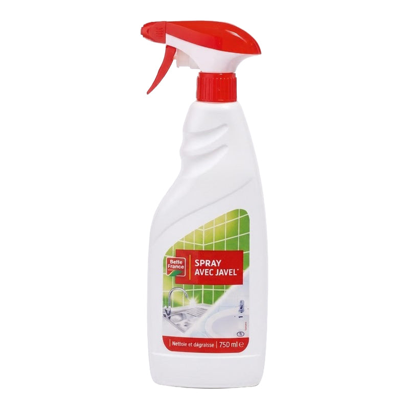 Spray Avec Javel 750 ml x12 | Nettoyant Désinfectant