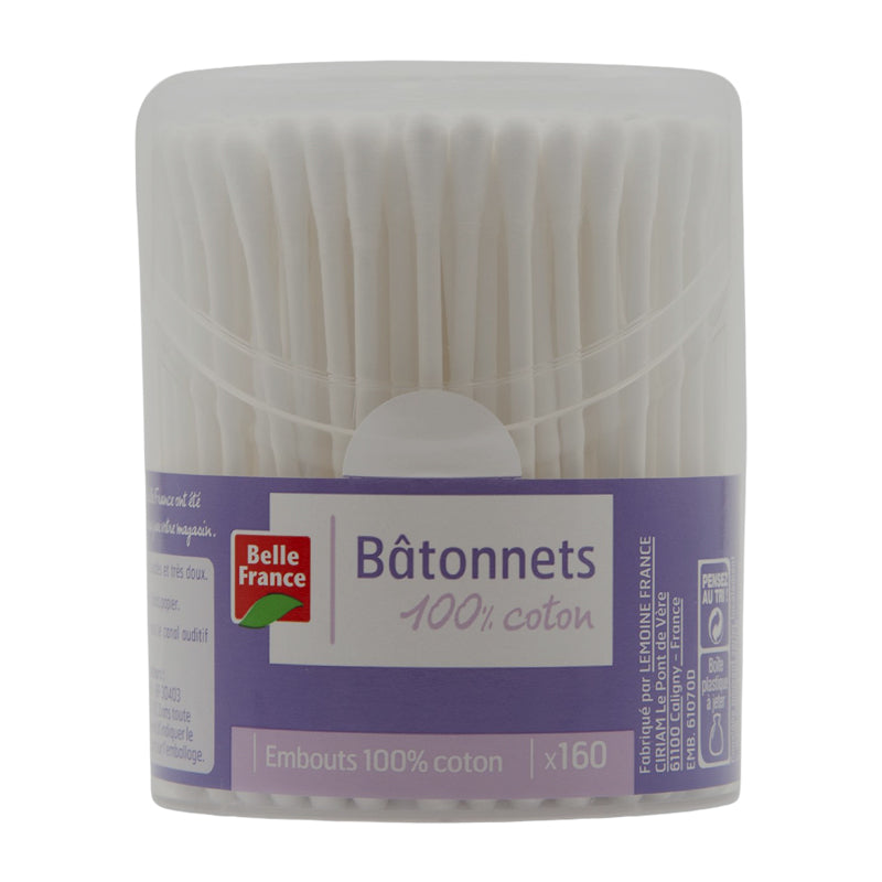 Bâtonnets Tige 100% Coton x24 | Accessoire Hygiène