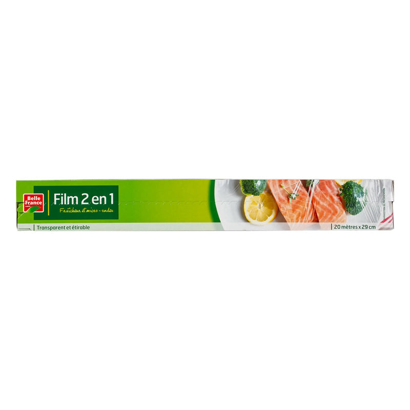 Film 2 en 1 20 m x29 cm | Film Alimentaire Cuisine