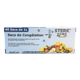 Sterk Home Sac Congélation 1 L 18x25 cm 40 Pièces x24 | Sachets Congélation