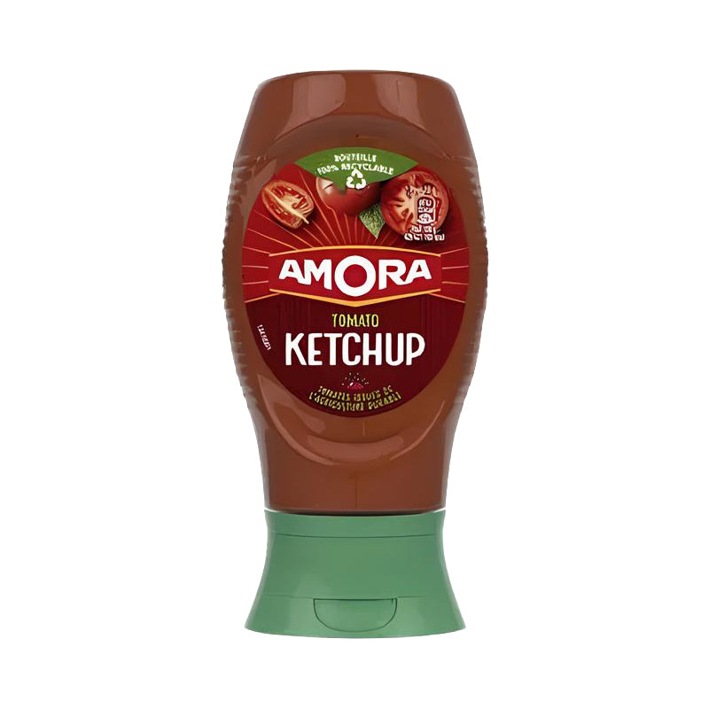 AMORA Ketchup 280g (CT9) – Carton de 9 | Sauce Ketchup Classique