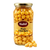 NAHIL Pois Chiches en Bocal 580ml x 12 – Carton de 12 | Pois Chiches Prêts à l’Emploi