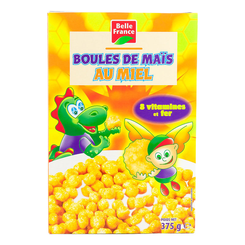 Boules de Maïs au Miel 375g BF (CT6) – Carton de 6 | Céréales Soufflées