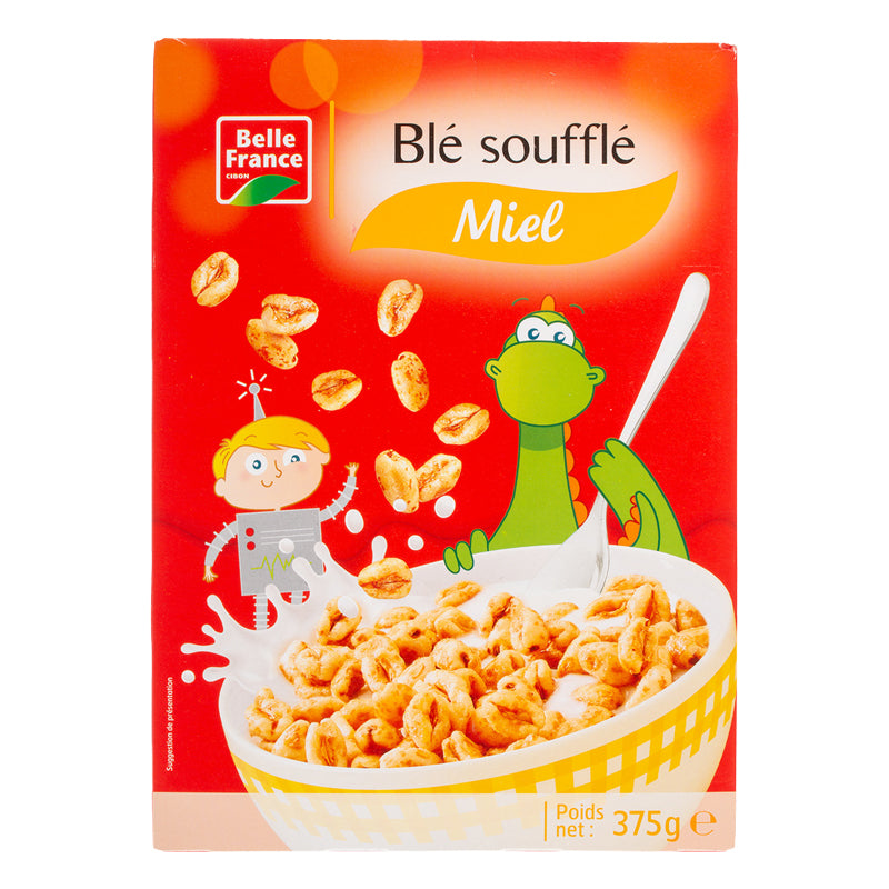 Boules de Maïs Soufflées au Miel 375g BF (CT6) – Carton de 6 | Céréales Petit-Déjeuner