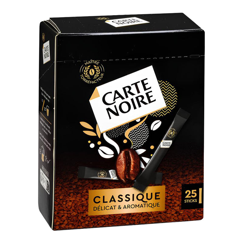 Carte Noire Sticks x25 (CT16) – Carton de 16 | Café Soluble en Sticks