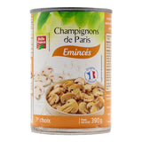 Champignons de Paris Émincés 390g x 12 BF – Carton de 12 | Champignons en Conserve