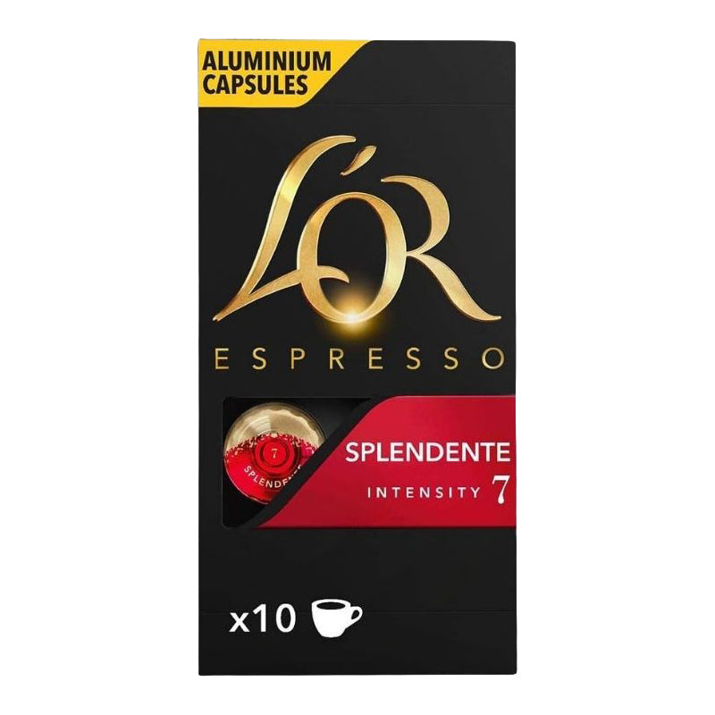 L'OR Splendente Capsules N°7 10 Capsules (CT10) – Carton de 10 | Café Espresso