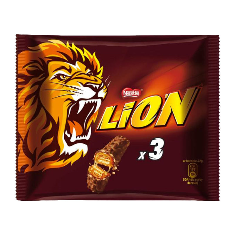 LION x3 (CT26) – Carton de 26 | Barres Chocolatées