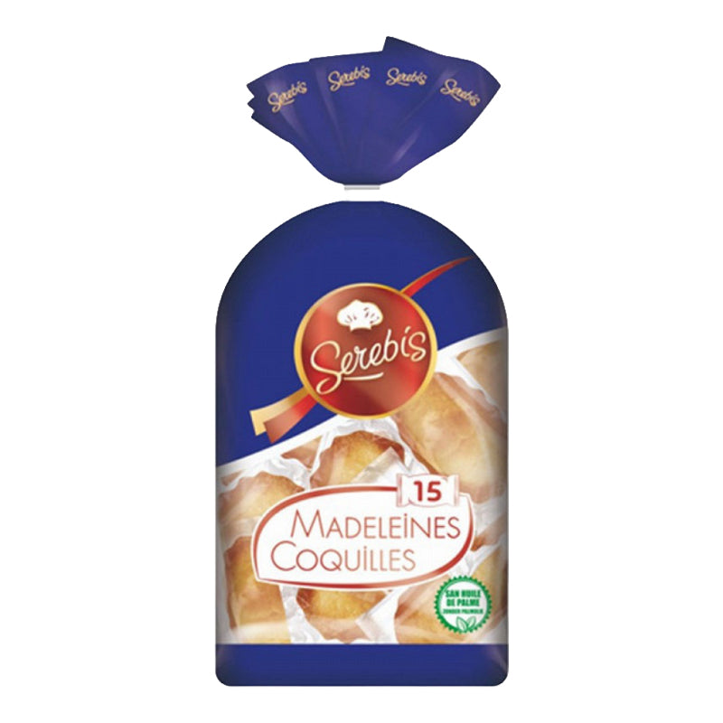 SEREBIS Madeleines Coquilles x15 420g (CT6) – Carton de 6 | Madeleines