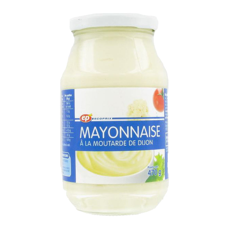 Mayonnaise Dijon 470g x 12 EP – Carton de 12 | Sauce Mayonnaise