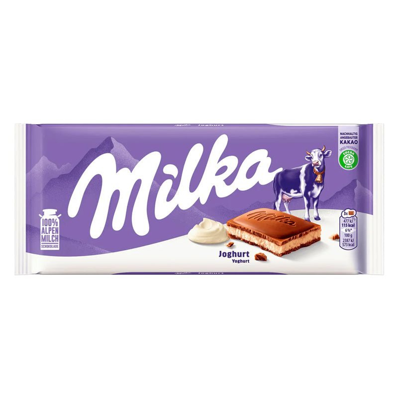 MILKA Tablette Yaourt 100g (CT23) – Carton de 23 | Chocolat au Lait