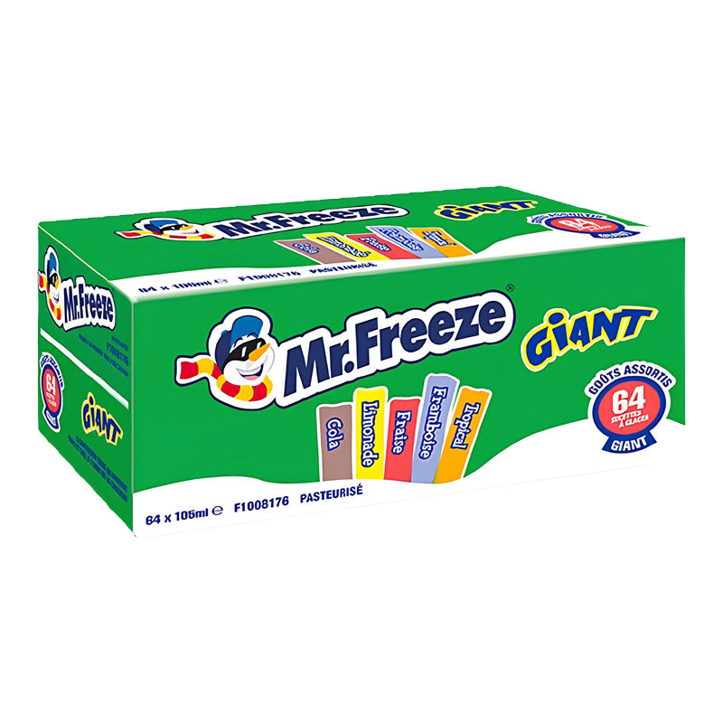 MR FREEZE 105ml x 64 Unités – Pack de 64 | Glaces à l’Eau