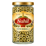 NAHIL Olives Dénoyautées 700g x 8 Bocal – Carton de 8 | Olives Vertes
