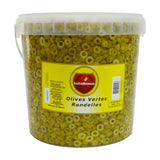 NAHIL Olives Vertes Dénoyautées 1kg x 8 Bocal – Carton de 8 | Olives Vertes