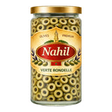 NAHIL Olives Vertes Piquantes 400g x 8 Bocal – Carton de 8 | Olives Épicées