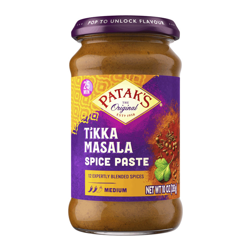 PATAK Pâte Tikka 283g x 6 – Pack de 6 | Pâte d’Épices Indiennes