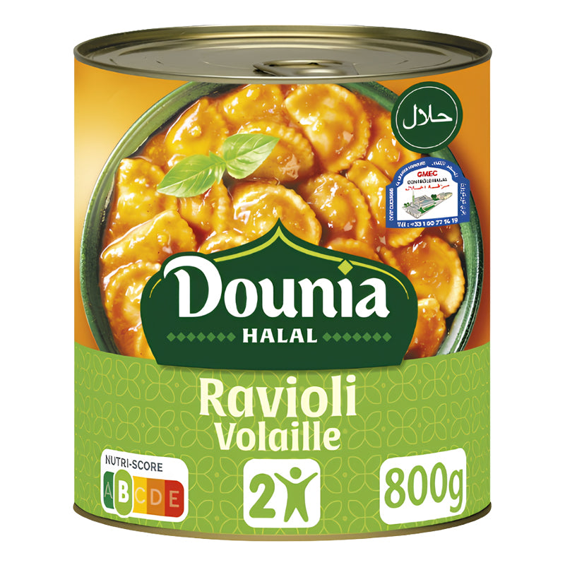 RAVIOLI Volaille Dounia 800g x 6 – Pack de 6 | Raviolis à la Volaille