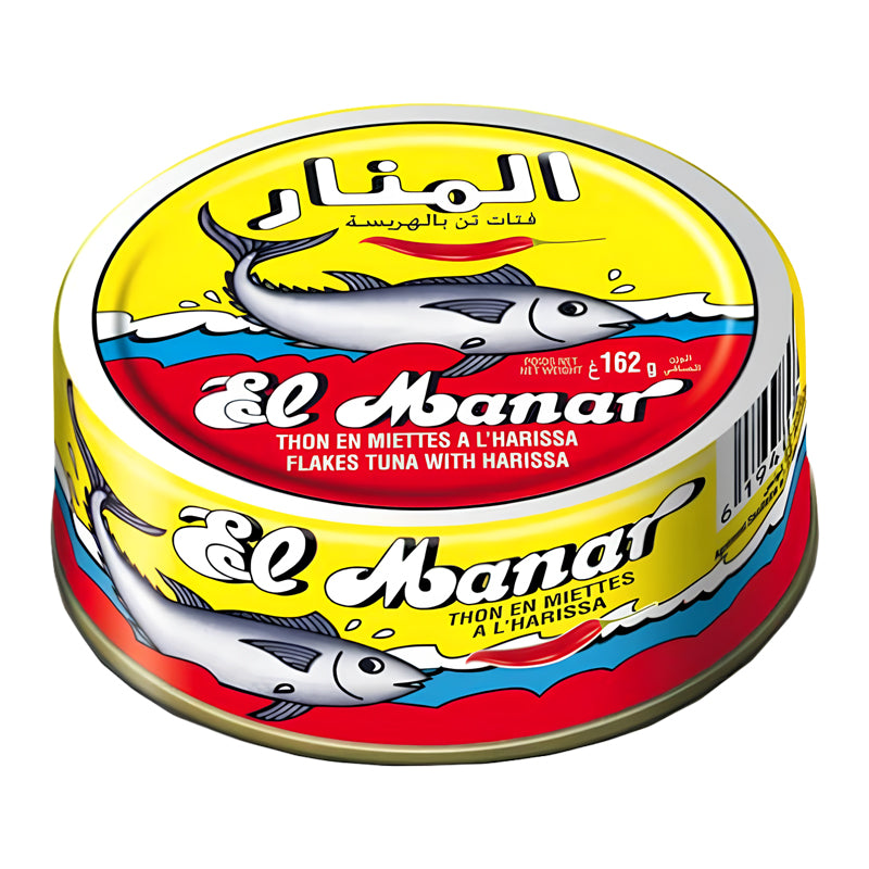 ELMANAR Sardine Harissa 162g (CT12) – Carton de 12 | Sardines Épicées