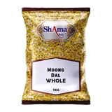 SHAMA Desi Moong Dal Washed 1kg (CT10) – Carton de 10 | Lentilles Moong