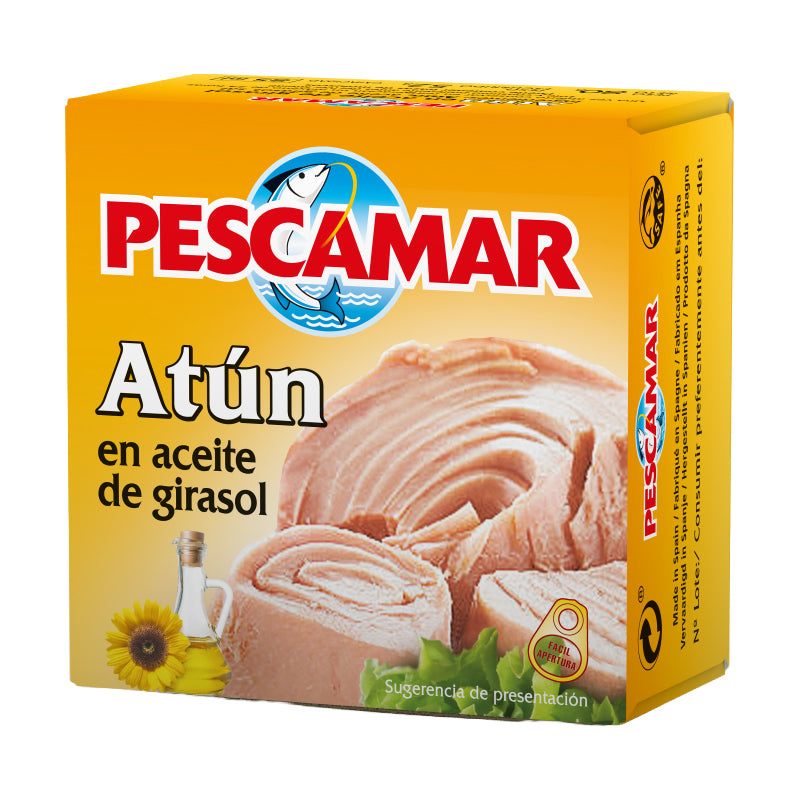 PESCAMAR Thon Huile 3 Packs 80g (CT32) – Carton de 32 | Thon en Conserve