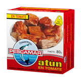 PESCAMAR Thon Tomate 3 Packs 80g (CT32) – Carton de 32 | Thon en Sauce Tomate