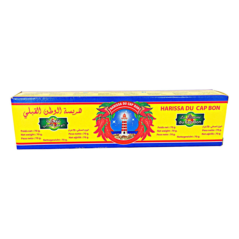Tube Harissa Flamme 70g x 12 – Carton de 12 | Sauce Harissa Forte
