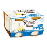 MALO Yaourt Verre 4 x 125g – Yaourt Nature